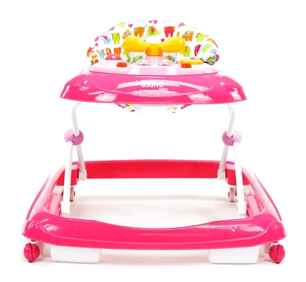 Gåstol Justerbar – Pink elefanter – Asalvo