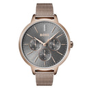 Hugo Boss dameur 1502424 Symphony guldfarvet meshlænke lænke