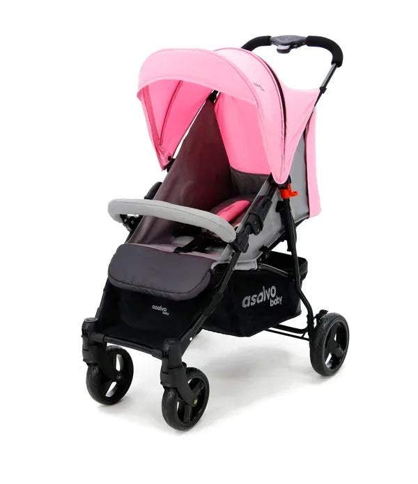 Klapvogn Cadiz Justerbar – Rosa – Asalvo