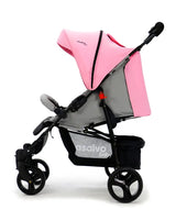 Klapvogn Cadiz Justerbar – Rosa – Asalvo