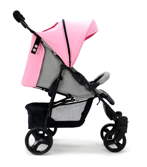 Klapvogn Cadiz Justerbar – Rosa – Asalvo