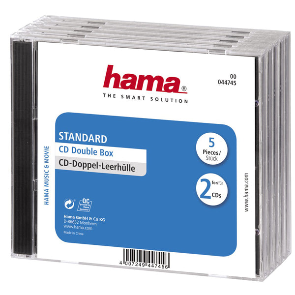 Hama CD Double Jewel Case Standard Cd-hylster for lagring