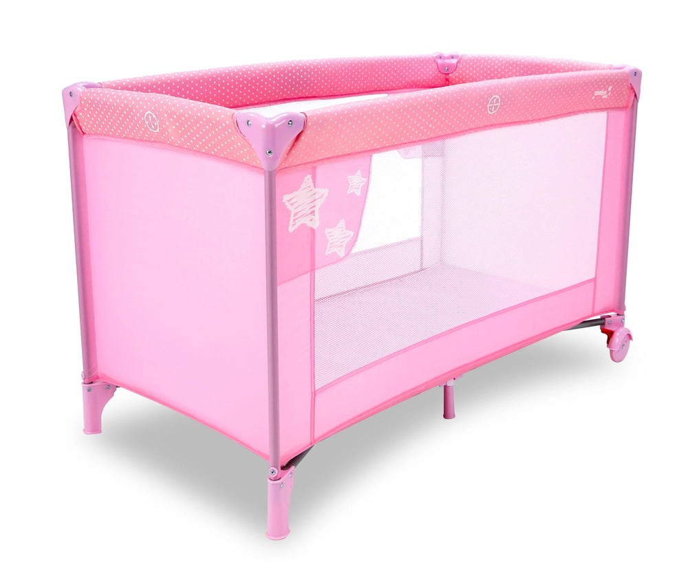 Weekendseng Baleares Stjerner Foldbar – Pink – Asalvo