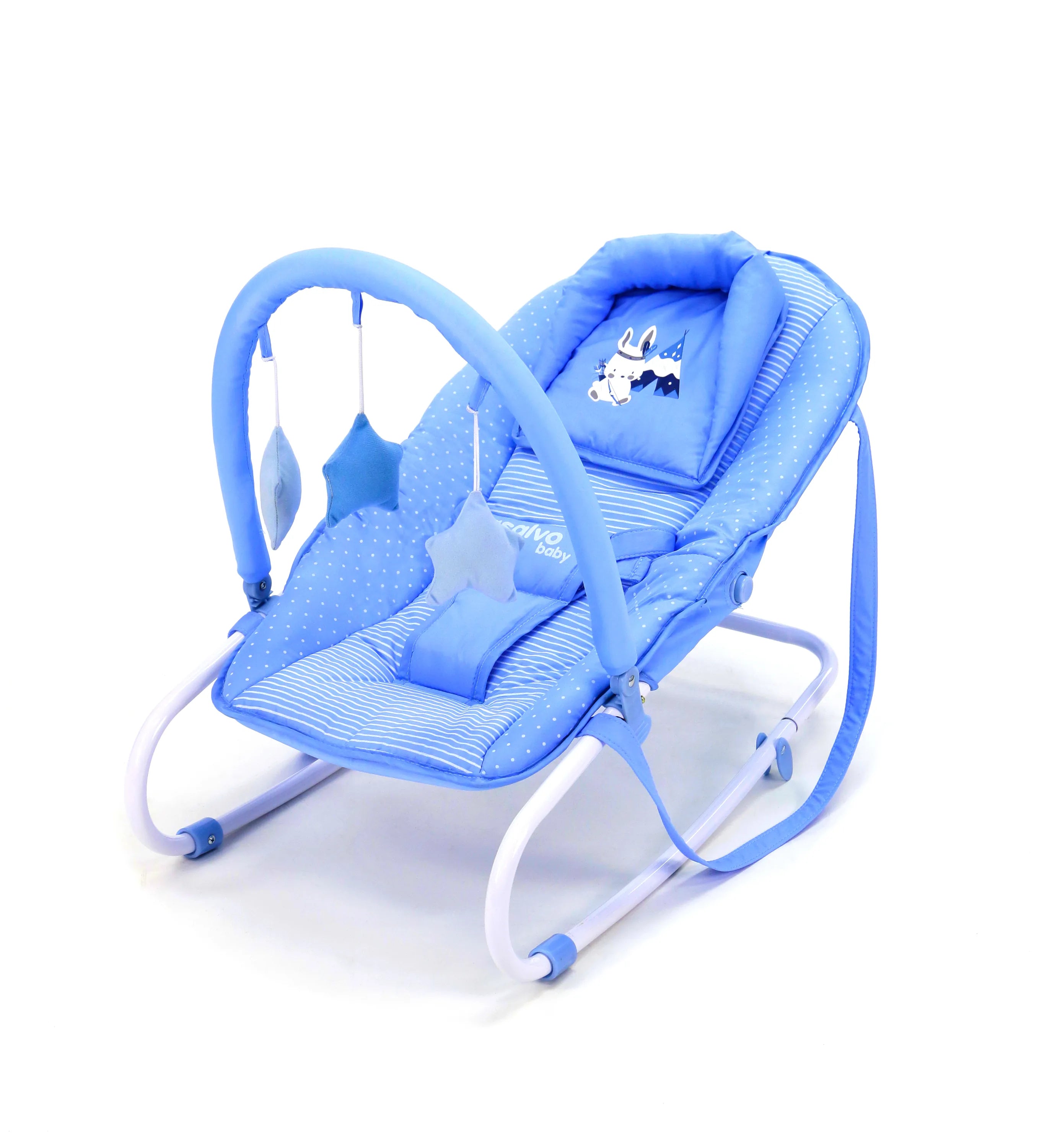 Skråstol Baby Rabbit Tippi – Blå – Asalvo