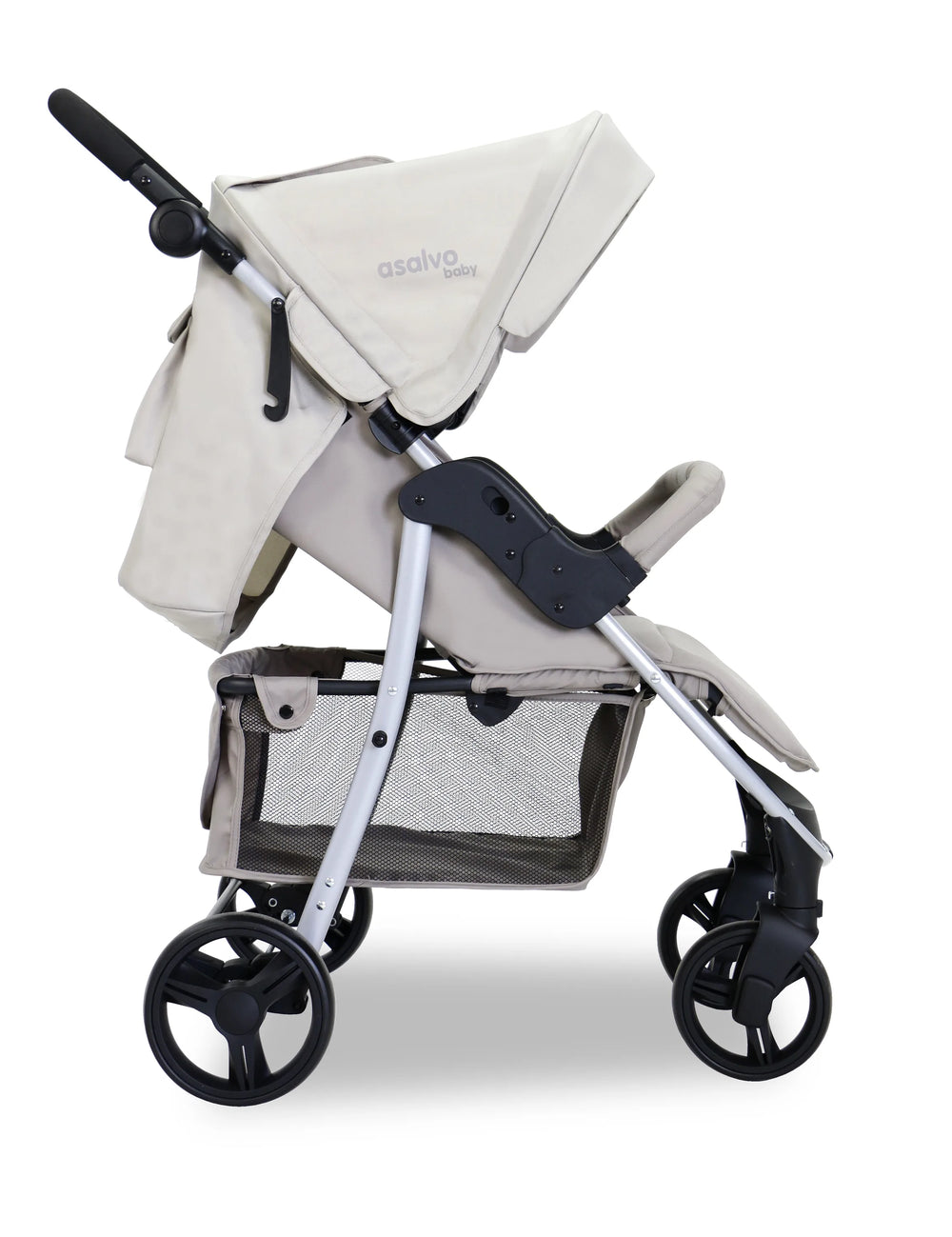 Klapvogn Amerika Justerbar – Beige – Asalvo