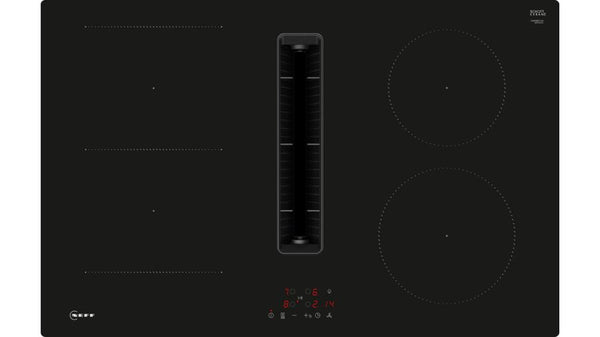 Neff V58NBS1L0 kogeplade Sort Indbygget 80 cm Zone induktionskogeplade 4 zone(s) Indbygget hætte