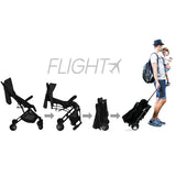 Klapvogn Flight Travel+ – Sort, grøn – Asalvo