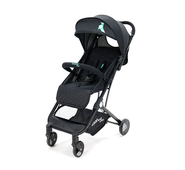 Asalvo Klapvogn Flight Travel+, Sort/aqua