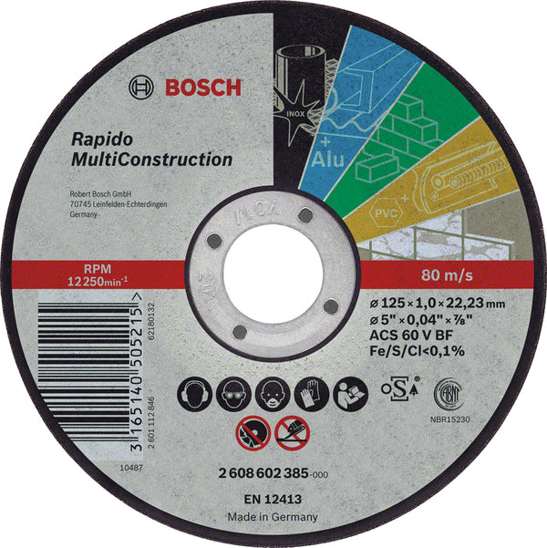 Bosch Rapido Multi Construction ACS 60 V BF Kæreskive Vinkelkværn