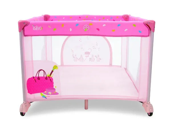 Kravlegård London 99 X 99 Cm Foldbar – Pink – Asalvo