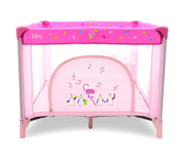 Kravlegård London 99 X 99 Cm Foldbar – Pink – Asalvo