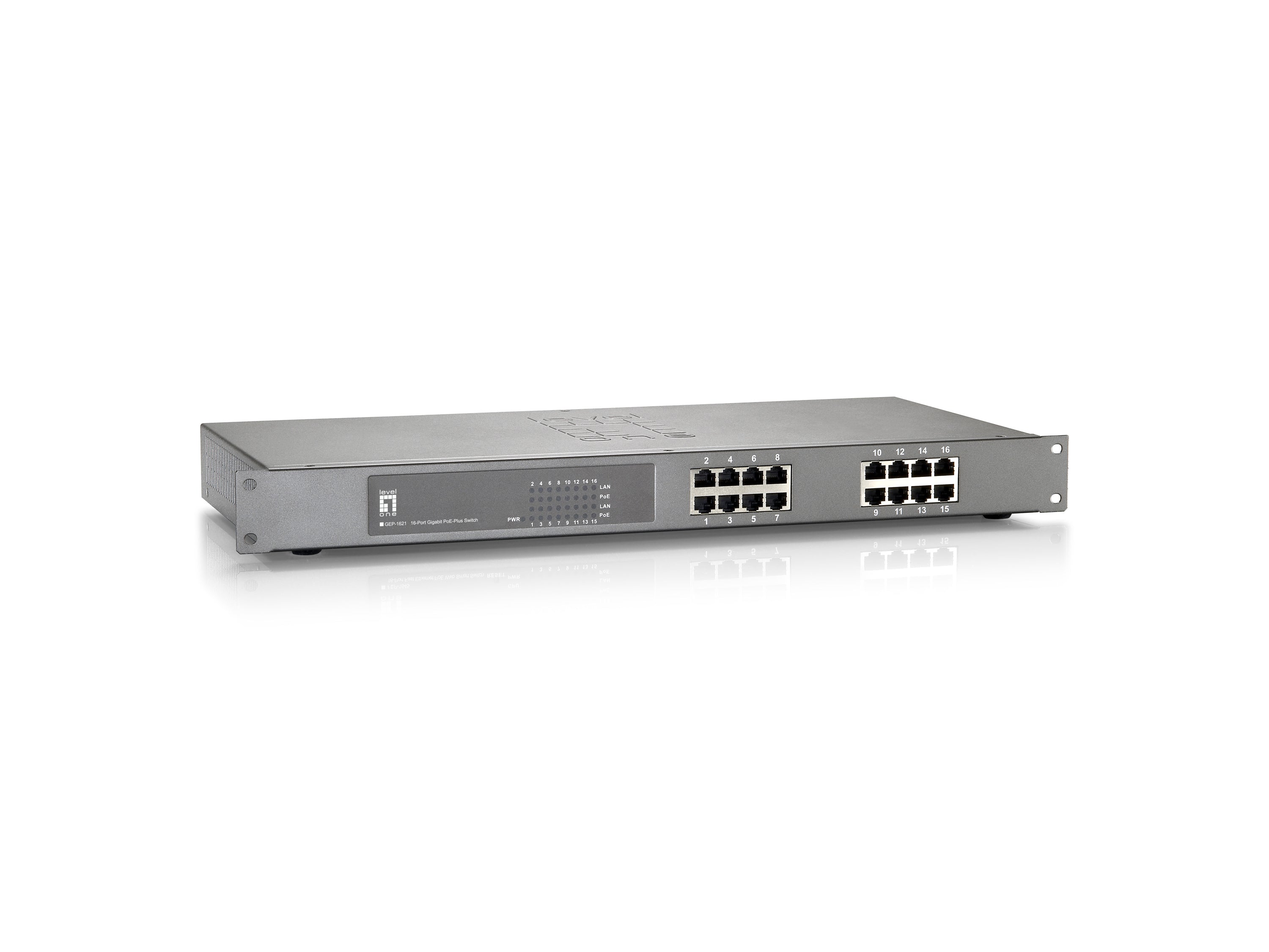 LevelOne GEP-1621 Switch 16-porte Gigabit  PoE+