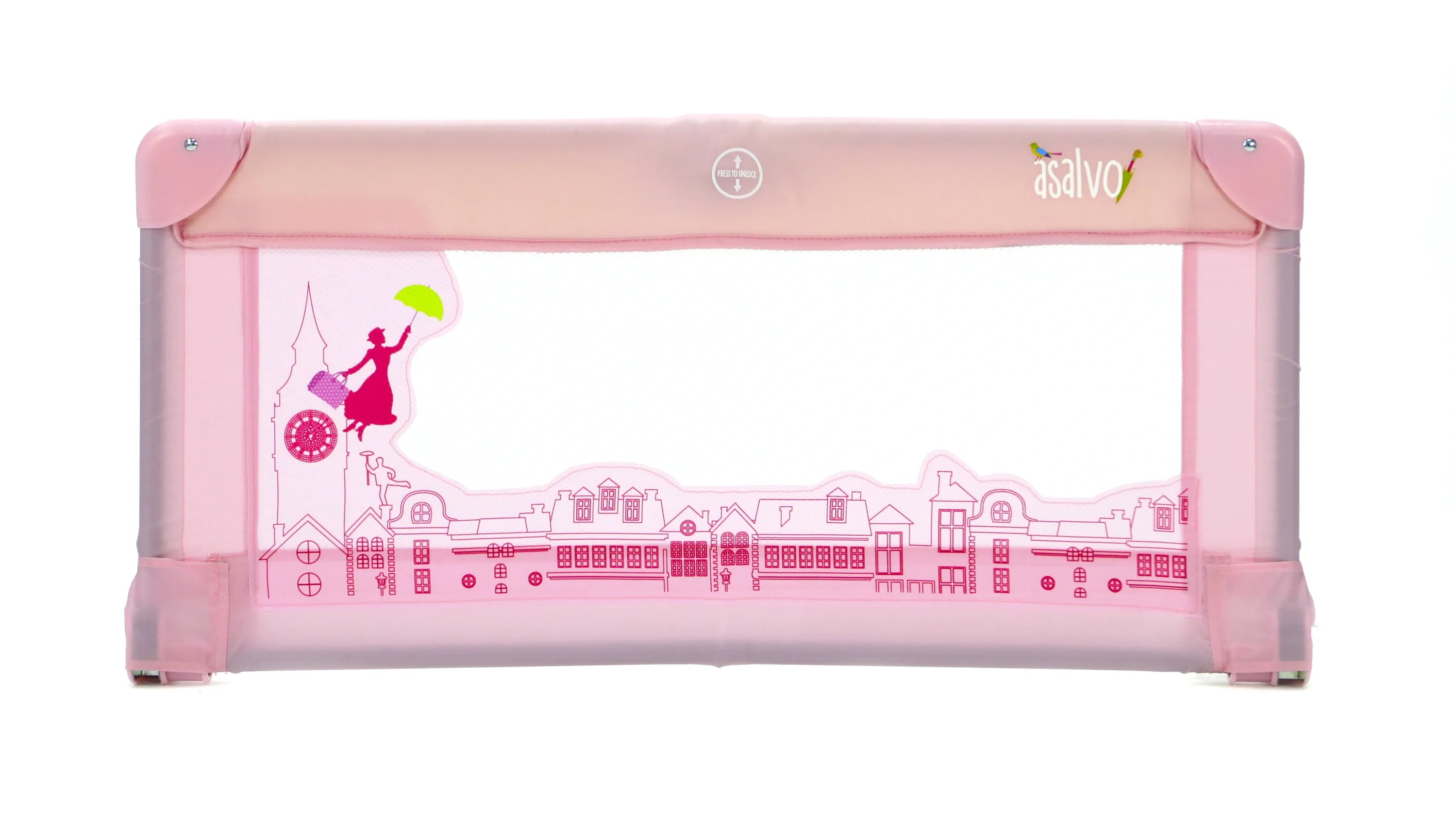 Sengehest 90 cm London foldbar, aftagelig og sikker montering — Asalvo