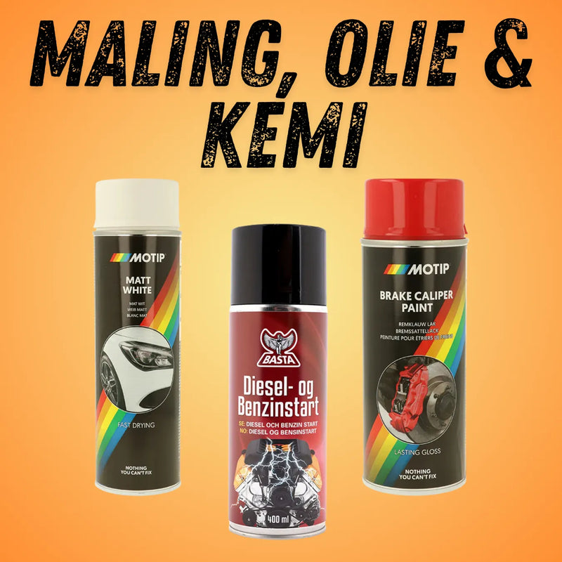 spraymaling og lak til biler og mc