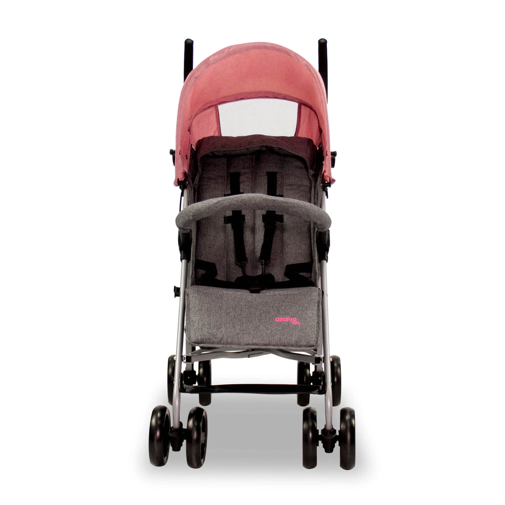 Klapvogn Mombi Justerbar – Rosa – Asalvo