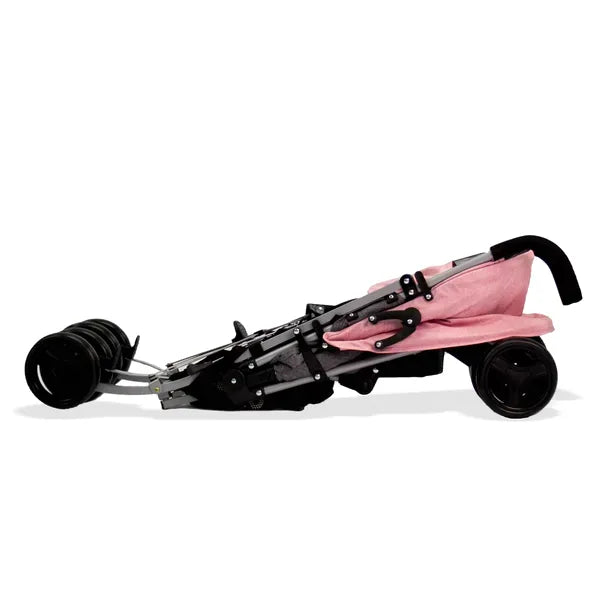 Klapvogn Mombi Justerbar – Rosa – Asalvo