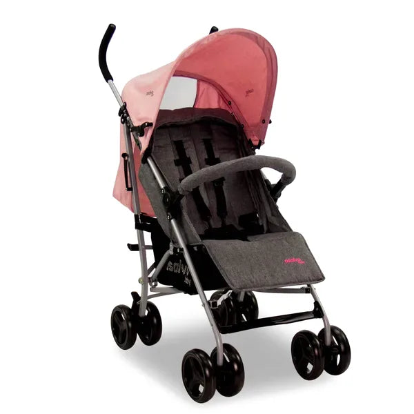 Klapvogn Mombi Justerbar – Rosa – Asalvo