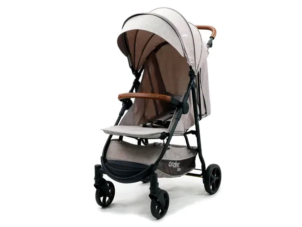 Klapvogn Manchester Justerbar – Beige – Asalvo
