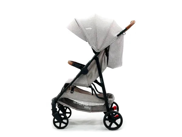Klapvogn Manchester Justerbar – Beige – Asalvo