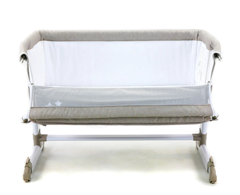 Bed Side Crib Justerbar – Melange Beige – Asalvo