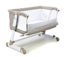 Bed Side Crib Justerbar – Melange Beige – Asalvo