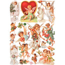 Glansbilleder, jul, ark 16,5x23,5 cm, 30 ark/ 1 pk.