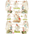 Glansbilleder, jul, ark 16,5x23,5 cm, 30 ark/ 1 pk.