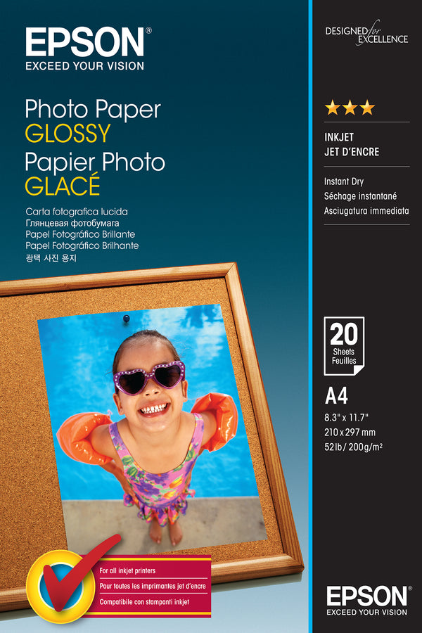 Epson Fotopapir A4 (210 x 297 mm) 20ark C13S042538