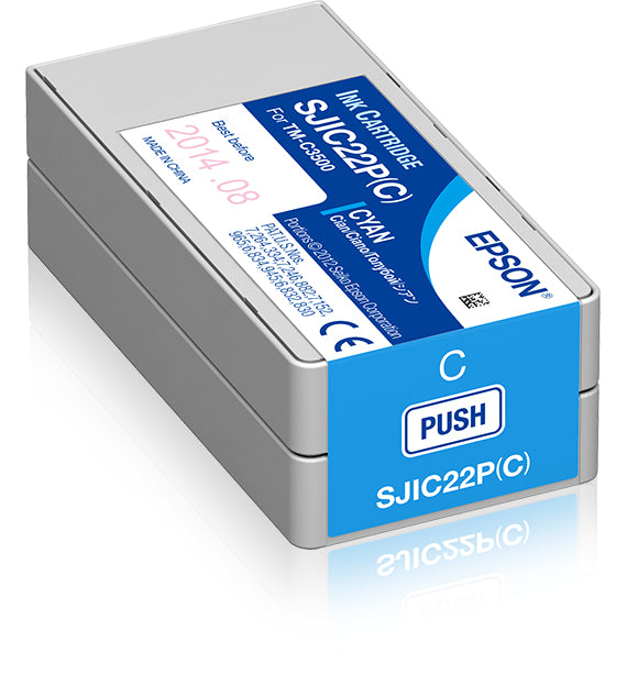 Epson SJIC22P(C) Cyan Blæk C33S020602