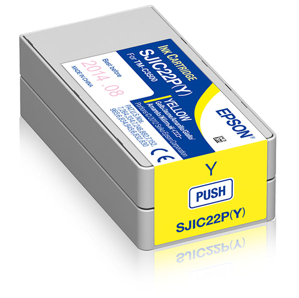 Epson SJIC22P(Y) Gul Blæk C33S020604