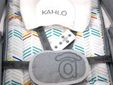 Skråstol Kahlo med 5-punkts sele, vibrering, melodier & Bluetooth – Grå – Asalvo