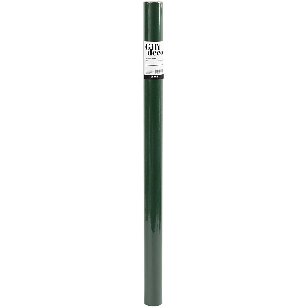 Gavepapir, B: 50 cm, 60 g, grøn, 5 m/ 1 rl.