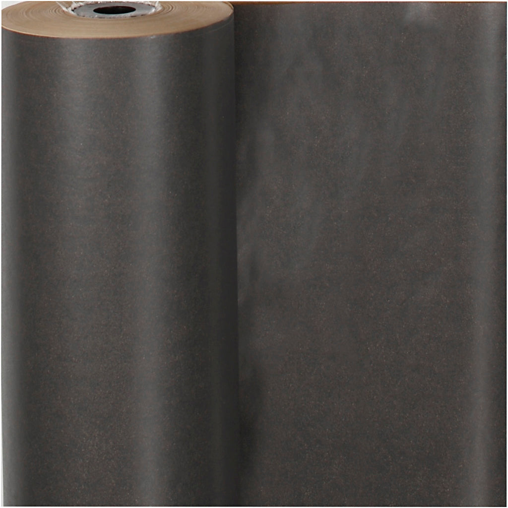 Gavepapir, B: 50 cm, 60 g, sort, 100 m/ 1 rl.