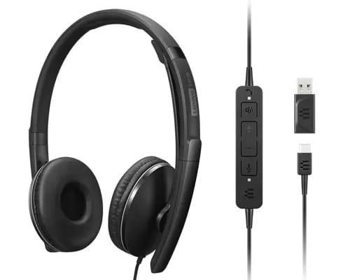 Lenovo Gen 2 Kabling Headset Sort
