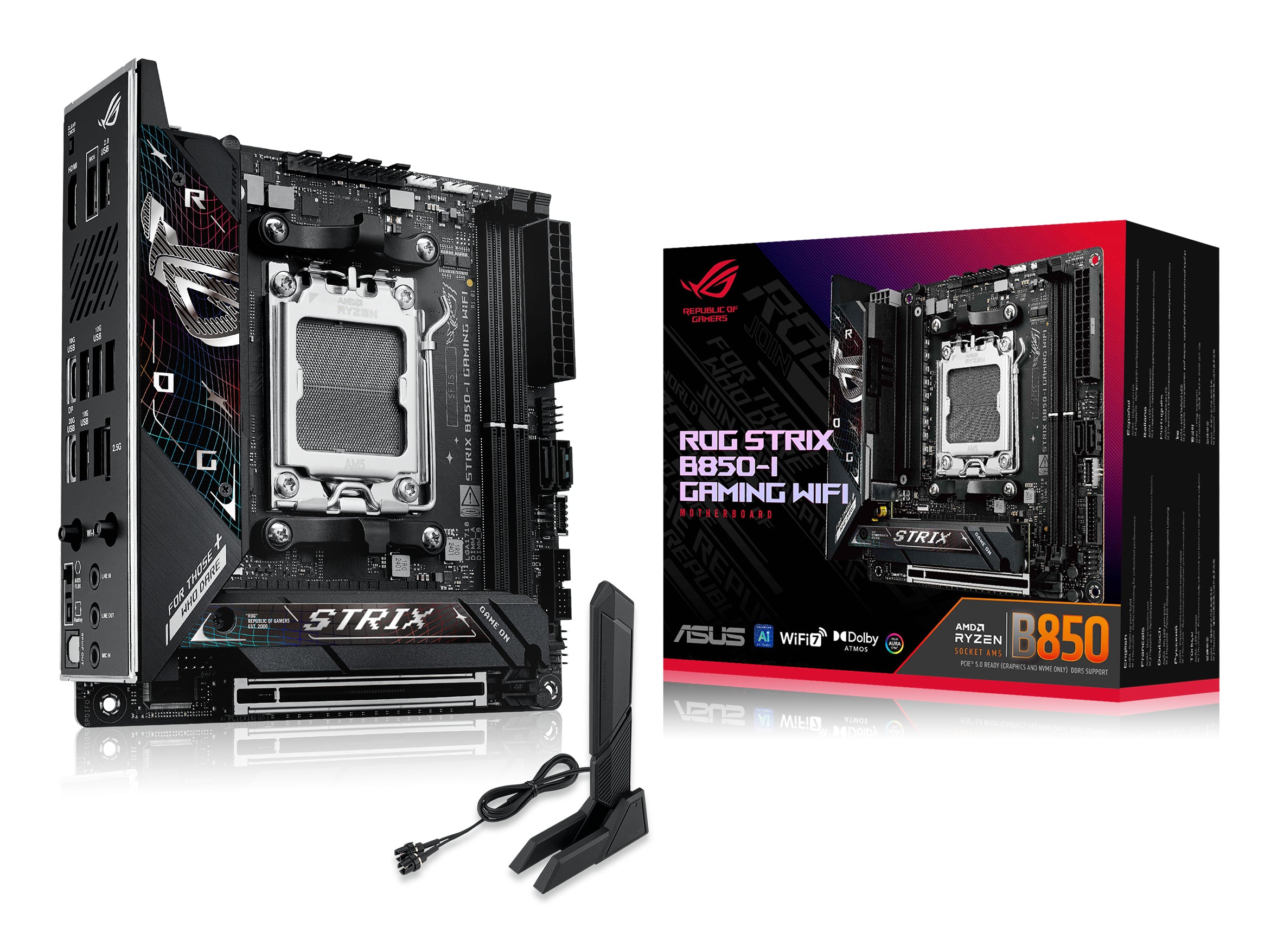 ASUS ROG STRIX B850-I GAMING WIFI Mini ITX Socket AM5 AMD B850