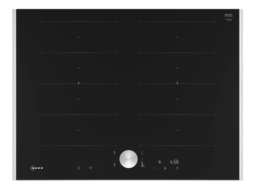 Neff T67TTX4L0 kogeplade Sort Indbygget 70 cm Zone induktionskogeplade 4 zone(s)