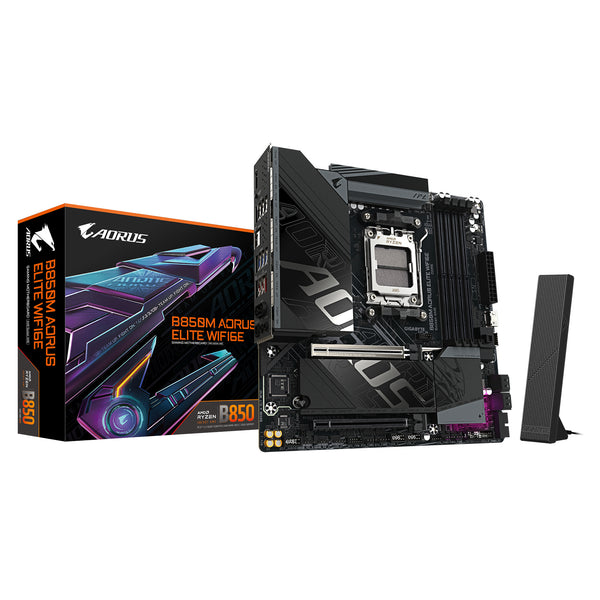 GIGABYTE B850M AORUS ELITE WIFI6E AMD B850 Sokkel AM5 micro ATX
