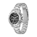 Hugo Boss Mens 1502614 Chronograph Stainless Steel Watch With Black Dial