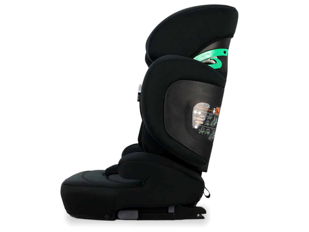 Autostol gruppe 2/3 15-36 kg, ISOFIX muligt, sort — Asalvo