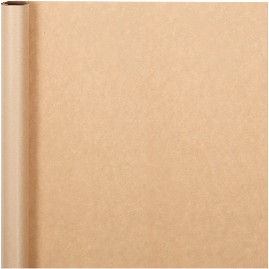 Gavepapir, B: 50 cm, 60 g, beige, 5 m/ 1 rl.