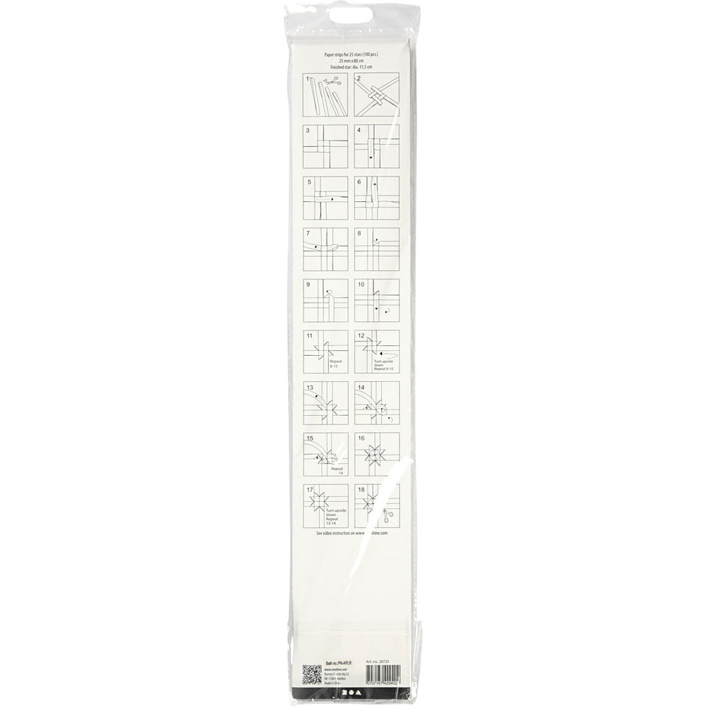 Stjernestrimler, L: 73 cm, diam. 11,5 cm, B: 25 mm, sølv, 100 strimler/ 1 pk.