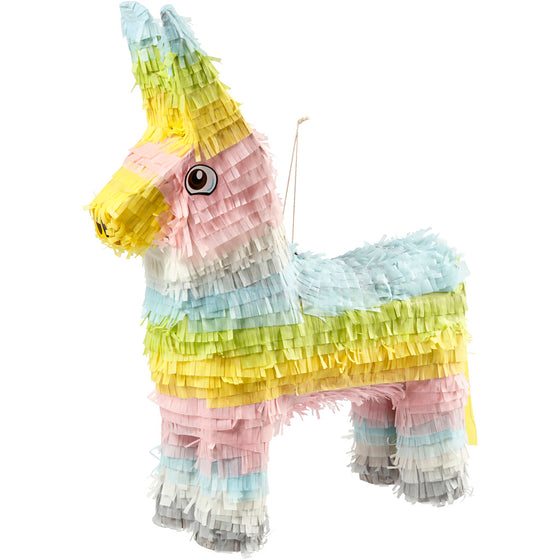 Piñata, str. 39x13x55 cm, pastelfarver, 1 stk.