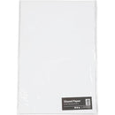 Glanspapir, ark 32x48 cm, 80 g, hvid, 25 ark/ 1 pk.