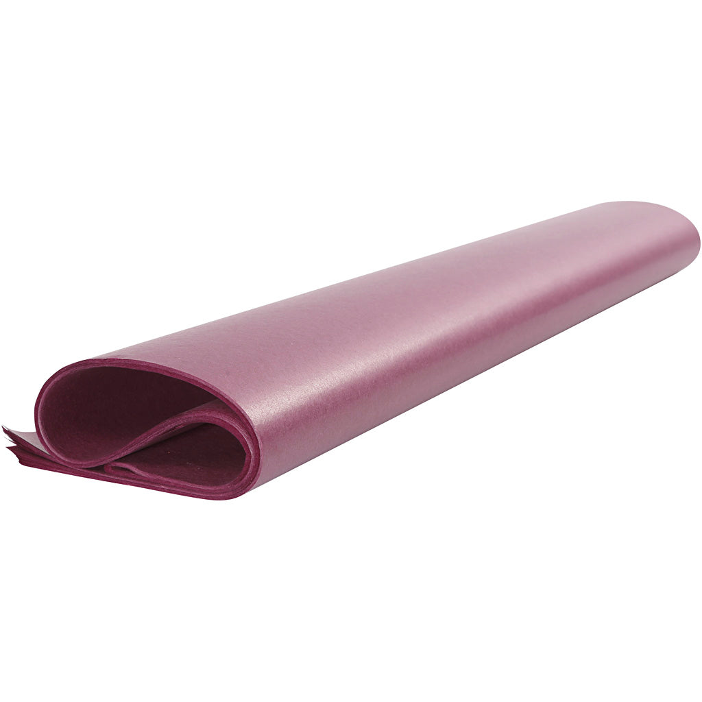 Silkepapir, ark 50x70 cm, 17 g, bordeaux, 25 ark/ 1 pk.