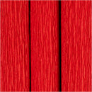 Crepepapir, ark 25x60 cm, Stræk/crepe: 180%, 105 g, rød, 3 ark/ 1 pk.