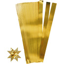 Stjernestrimler, L: 45 cm, diam. 6,5 cm, B: 15 mm, guld, 100 strimler/ 1 pk.