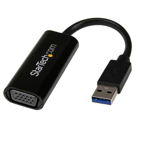 StarTech.com USB 3.0 to VGA Adapter - Slim Design - 1920x1200 Videointerfaceomformer 19cm