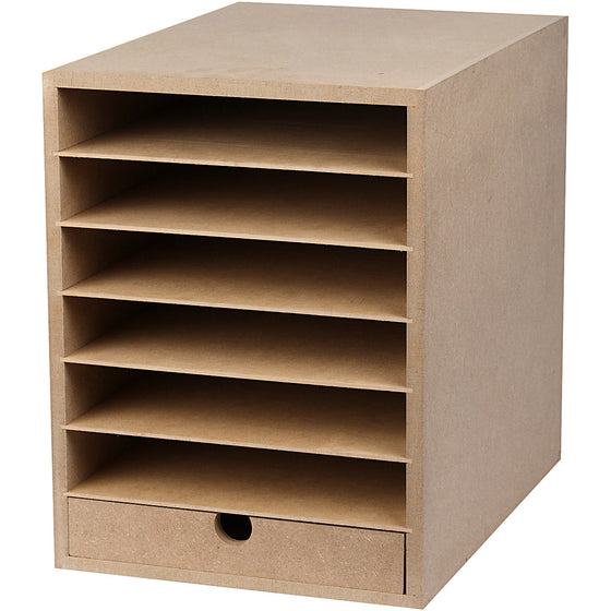 Kartonreol, H: 31,5 cm, D: 32 cm, B: 24,3 cm, A4, 1 stk.