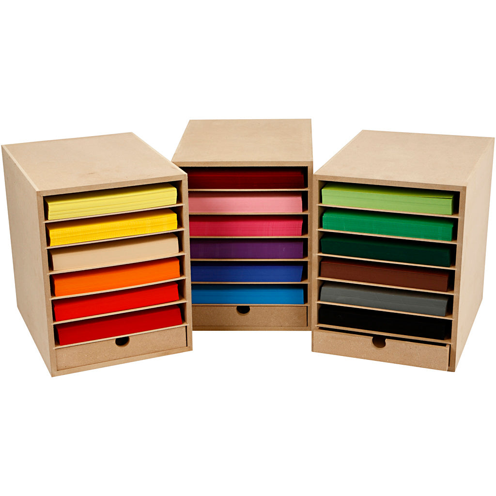 Kartonreol, H: 31,5 cm, D: 32 cm, B: 24,3 cm, A4, 1 stk.