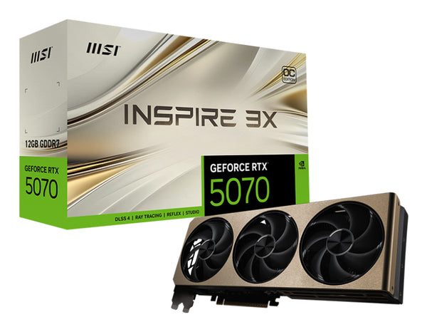 MSI GeForce RTX 5070 12G Inspire 3X OC 12GB